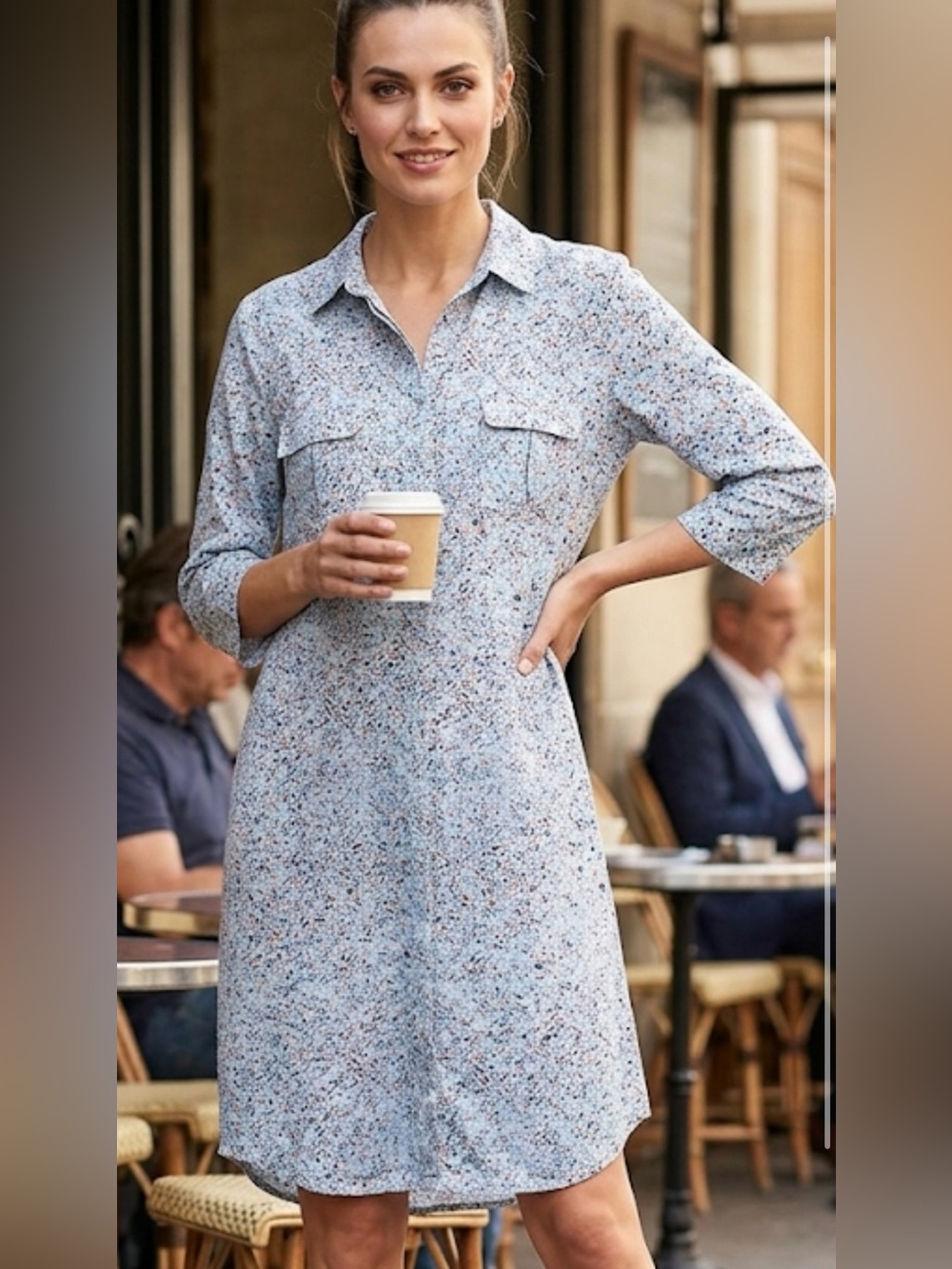 Lilla P Button Up Dress